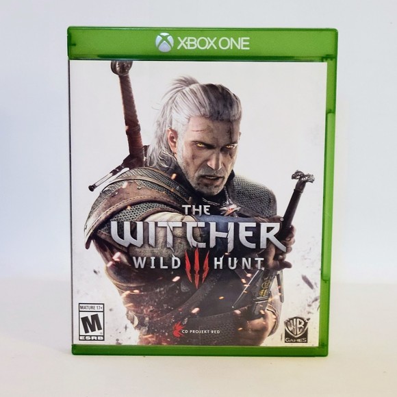 The Witcher Wild Hunt Microsoft XBOX One Game (2015). Map & Stickers Preowned. - Picture 1 of 7